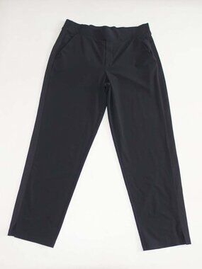 Athleta Women's Brooklyn Mid Rise Ankle Pants Size 10 Black Stretch 27" Inseam